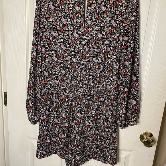 NWOT LOFT Multicolor Floral Garden Wrap Romper - Picture 3 of 9